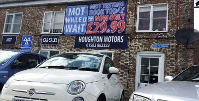 The Front of Houghton Motors
